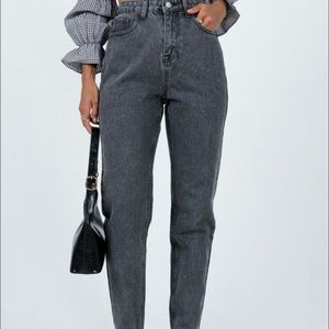 high rise straight leg jeans